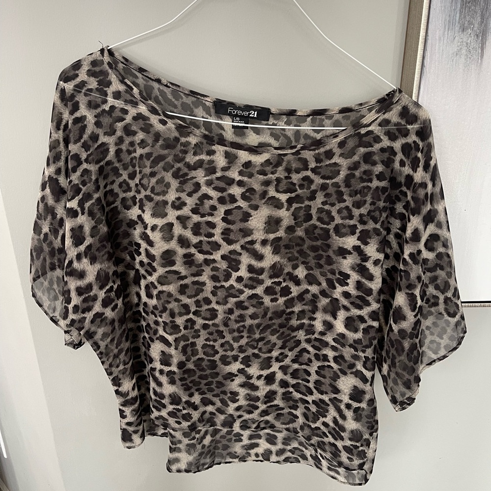 Leopard Print Women's Top